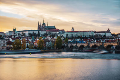 Panoramic view of the old town of prague.