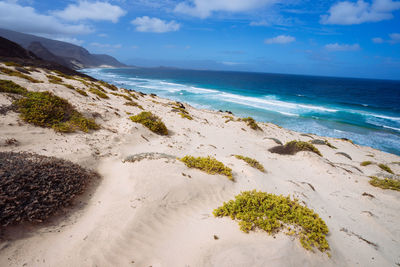 Baia das gatas, north of calhau, sao vicente island cape verde