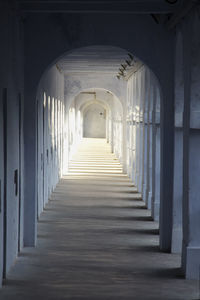 Corridor of historic building