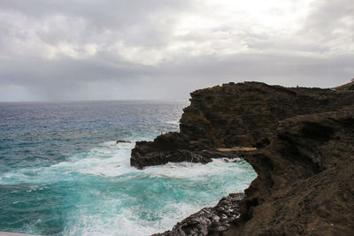 Scenic view of sea against sky