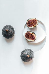 High angle view of fruits on table