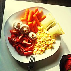 Close-up of served food