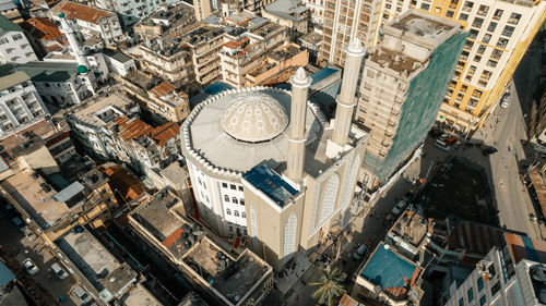 Aerial view of msulim mosque in dar es salaam