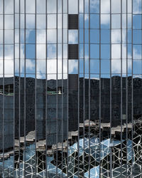 Full frame shot of glass building