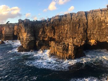 Scenic view of water against sky