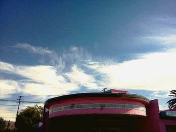 Low angle view of building against sky