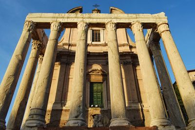 Low angle view of historical building