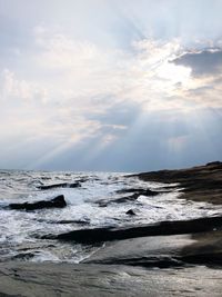 Scenic view of sea against sky