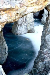 Rocks in sea