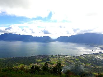 Scenic view of landscape against sky