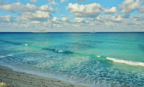 Scenic view of sea against sky