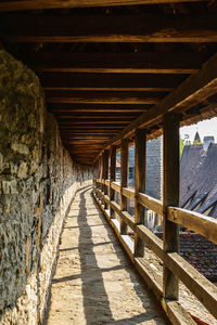 View of empty pier