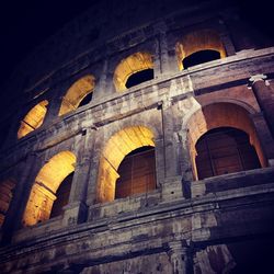 Low angle view of historical building