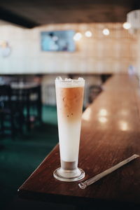 Close-up of drink on table in restaurant