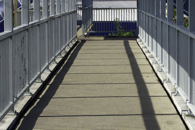 Footbridge over footpath