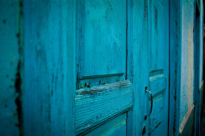 Close-up of wooden door