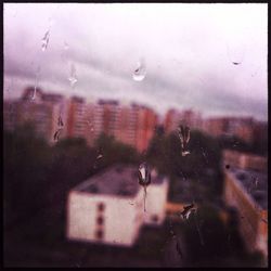 Rain drops on glass window