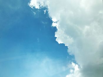 Low angle view of clouds in sky