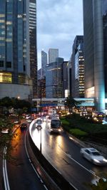 City skyline with buildings in background