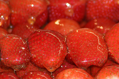 Full frame shot of strawberries