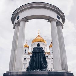 Low angle view of church against sky