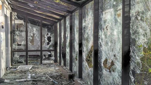 Interior of abandoned home