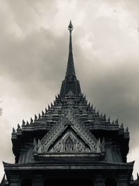 Low angle view of temple against sky