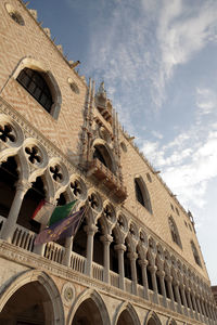 Low angle view of historical building against sky