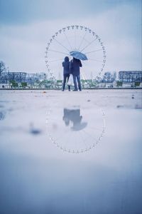 Ferris wheel against the sky