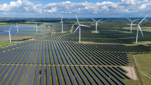 Northern europas largest solar park near holstebro in denmark