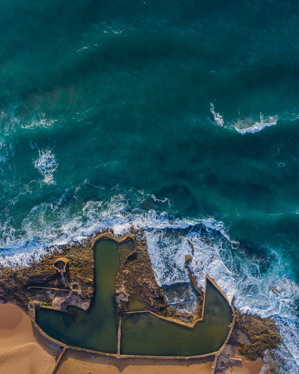 water, ocean, sea, wave, nature, wind wave, high angle view, coast, no people, land, nautical vessel, beach, beauty in nature, sports, travel destinations, travel, outdoors, day, motion, transportation, underwater, scenics - nature, shore, water sports, blue, environment