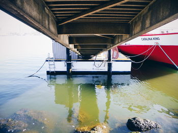View of bridge over sea