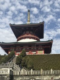 Low angle view of building against sky