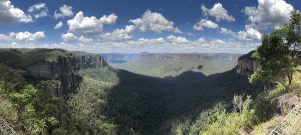 Panoramic view of landscape against sky