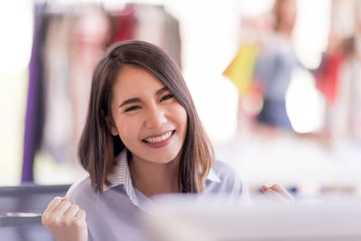 Portrait of a smiling young woman