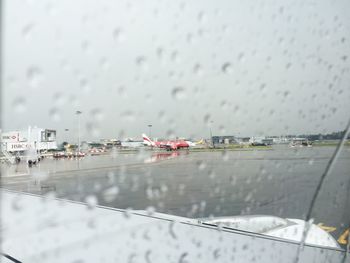 Rain drops on glass window