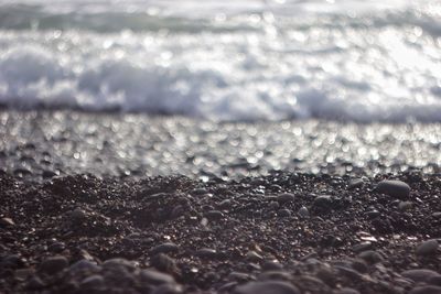 Close-up of sea against sky