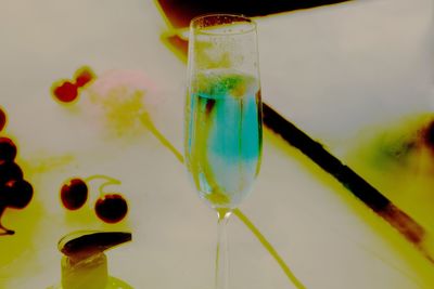 Close-up of drink on table