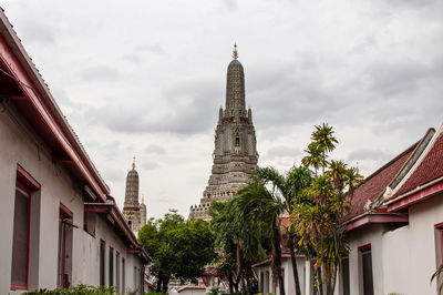 Low angle view of buildings against sky