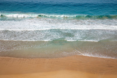 High angle view of beach