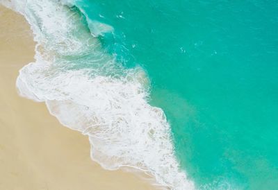 Close-up of waves in sea