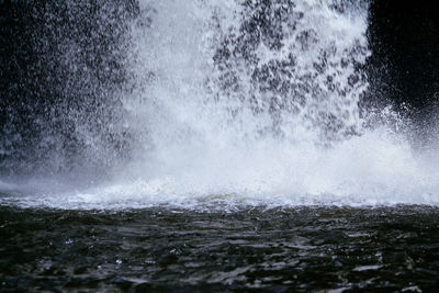 Water splashing in sea