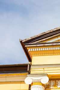 Low angle view of building against sky