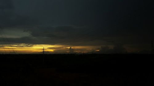 Scenic view of sky at sunset