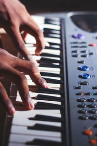 Man playing piano