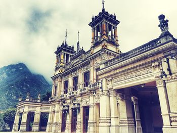 Low angle view of historical building against sky