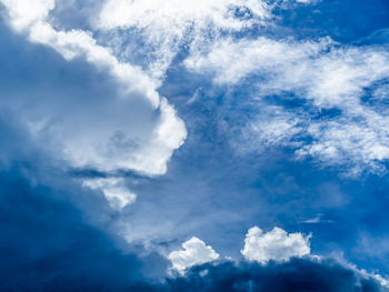 Low angle view of clouds in sky