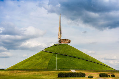 Memorial mound of glory on july 9, 2015 in minsk, belarus