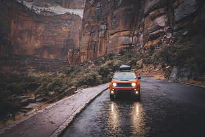 Car on road