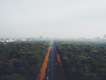 Panoramic view of city against sky